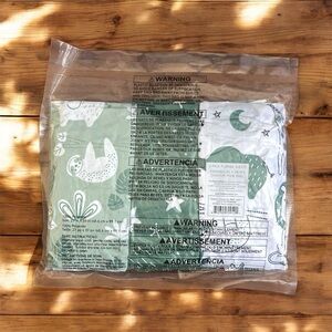 3-Pack Fitted Playard Sheets 27x39 Green Safari Jungle Sloth Zebra Elephant